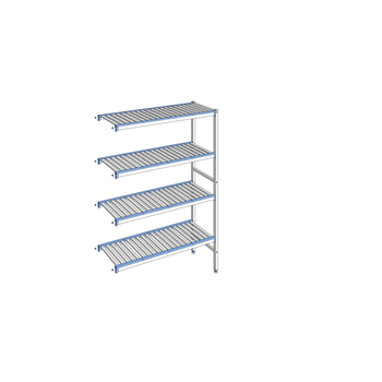 RAYONNAGE CLAYETTES ALU ANGLE 4N L1251XP400XH1750