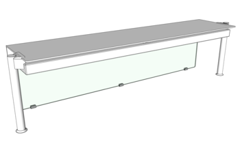 PARE-HALEINE AVANT POUR PRESENTOIRS L.1600 O3