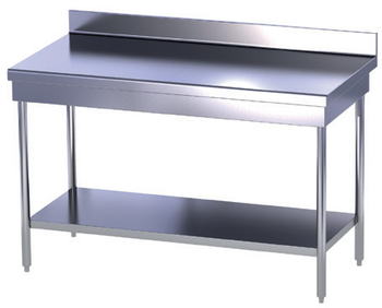 TABLE CHR ADOSSÉE + ÉTAGÈRE