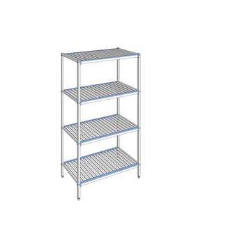 RAYONNAGE CLAYETTES ALU LIGNE 4N L1192XP560XH2050