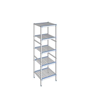 RAYONNAGE CLAYETTES ALU LIGNE 5N L 690XP500XH2050