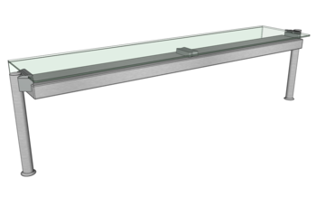 PRESENTOIR HALOGENE PARE-H 1 FACE POUR MB 1600 O3