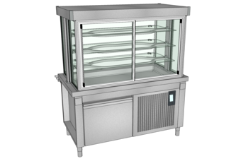 MEUBLE BOI VITRINE 3N L1600 RES 1GN2/1 SANS GPE O3