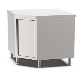 MEUBLE D'ANGLE INOX ADOSSE