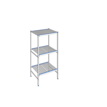 RAYONNAGE CLAYETTES ALU LIGNE 3N L 890XP560XH1750