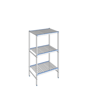 RAYONNAGE CLAYETTES ALU LIGNE 3N L 992XP560XH1750