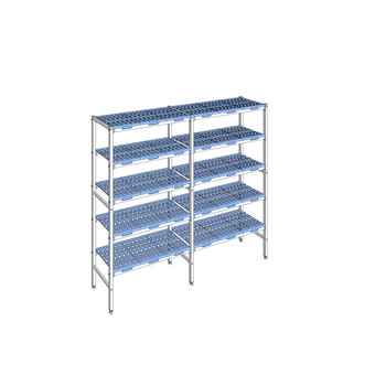 RAYONNAGE CLAYETTES POLY LIGNE 5N L2032XP400XH175