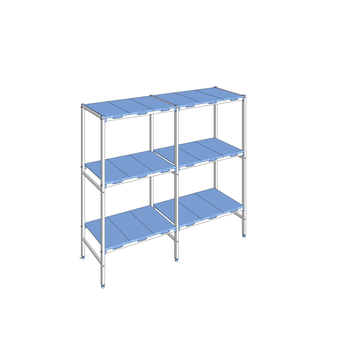 RAYONNAGE CLAYETTES POLY LIGNE 3N L2032XP500XH1750