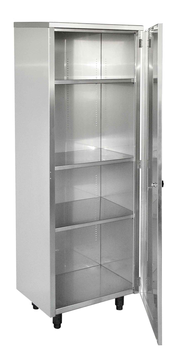 ARMOIRE 600X475 XHT1805MM. 1 PORTE BATTANTE 3 ETAG