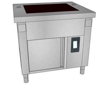 MEUBLE VITRO EMB TULIPEE L.950 2GN1/1 RESERVE O3