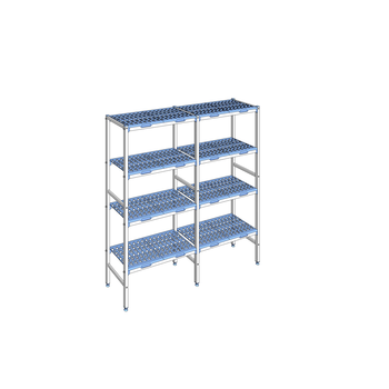 RAYONNAGE CLAYETTES POLY LIGNE 4N L1728XP400XH175