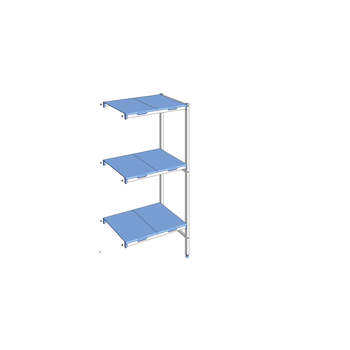 RAYONNAGE CLAYETTES POLY ANGLE 3N L 849XP500XH1750
