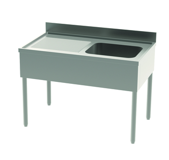 PLONGE 1 BAC 1 EG 1400X700 + ETAG INOX GIF EXPRESS