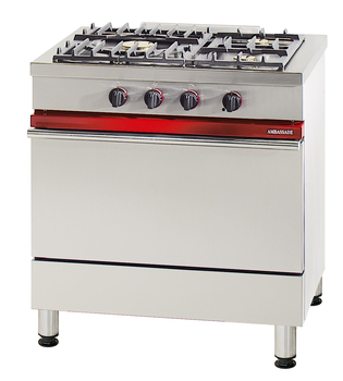 FOURNEAU AMB.DE 800 3 FEUX + FOUR GAZ