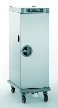 ARMOIRE CHAUDE GN1/1 20 NIV. PORTE INOX AVEC HYGRO