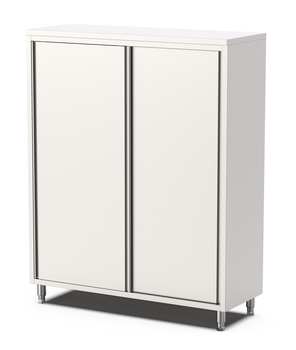 ARMOIRE HAUTE INOX, P.BATTANTES DOUBLEES