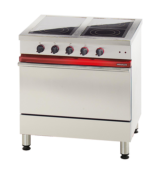 FOURNEAU AMB. DE 800 DESSUS VITRO + FOUR ELEC.