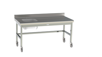 TABLE DU CHEF CUVE A GAUCHE HAUTEUR VARIABLE RAYON