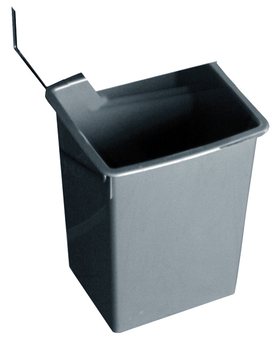 POUBELLE POLYPROPYLÈNE GRIS POUR LAVE-MAINS LMAME 