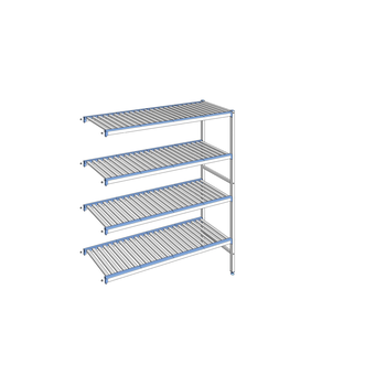RAYONNAGE CLAYETTES ALU ANGLE 4N L1553XP500XH1750