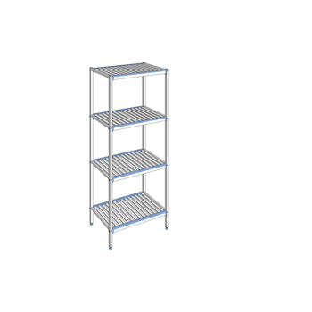 RAYONNAGE CLAYETTES ALU LIGNE 4N L 890XP500XH2050