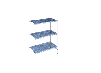 RAYONNAGE CLAYETTES POLY ANGLE 3N L1353XP560XH175