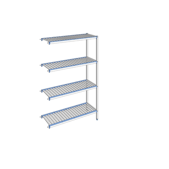 RAYONNAGE CLAYETTES ALU ANGLE 4N L1353XP400XH2050