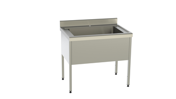 PLONGE A BATTERIE 1000X700 - 1 CUVE 800X500XP375MM