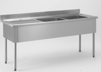 PL EMBOUTIE 1800X600 2 BACS EG A GAU AVEC ROBINET