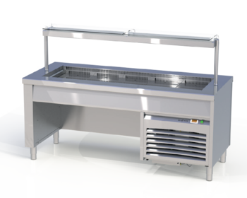 MEUBLE RÉFRIGÉRÉ VENTILÉ 3GN SUR BAIE LIBRE AVEC G