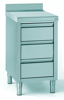 MEUBLE 3 TIROIRS BAC GN1/1 150 AVEC DOSSERET