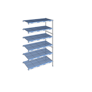 RAYONNAGE CLAYETTES POLY ANGLE 6N L1251XP500XH205