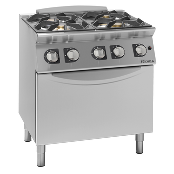 FOURNEAU FEUX VIFS GAZ, 4 FEUX, FOUR GAZ