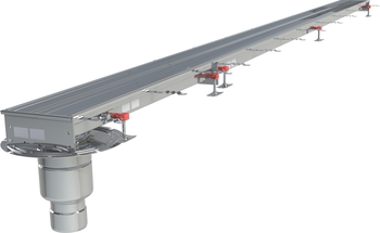 CANIVEAU MODUL 200 - L1500 - HAUT60/70 - INOX 304