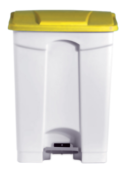 POUBELLE PLASTIQUE JAUNE 90L