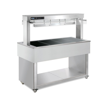 DESSERTE BAIN-MARIE AIR 6GN1/1 BLANC