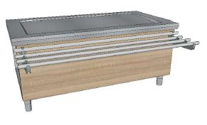 MEUBLE HOD DESSUS LISSE 1600 DESSOUS LIBRE GPE B3