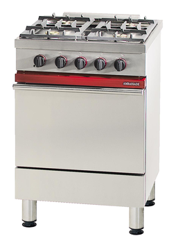 FOURNEAU AMB. DE 600 4 FEUX + FOUR GAZ