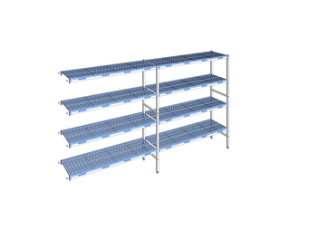 RAYONNAGE CLAYETTES POLY ANGLE 4N L3195XP400XH175