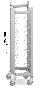 CHARIOT DE STOCKAGE/DÉBARRASSAGE 12 PLATEAUX DE CA