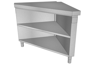 MEUBLE D'ANGLE 90° OUVERT COTE SCE L1285 O3