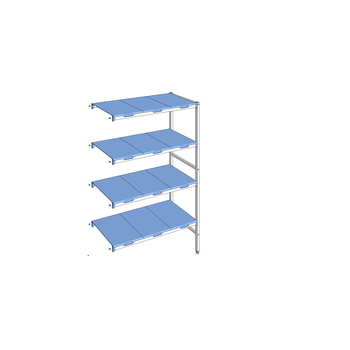 RAYONNAGE CLAYETTES POLY ANGLE 4N L1151XP500XH1750