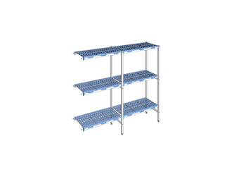 RAYONNAGE CLAYETTES POLY ANGLE 3N L1991XP400XH175