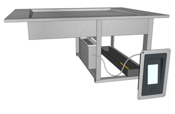 MEUBLE CUVE HOD DESSUS LISSE 930 SS GROUPE I3