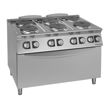 FOURNEAU PLAQUE ÉLECTRIQUE RONDE, 6 FEUX