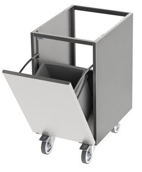 MEUBLE POUBELLE A PORTE BASCULANTE