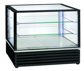 VITRINE REFRIGEREE VENTILEE NOIRE 2 X GN 1/1