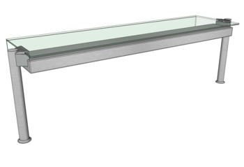 PRESENTOIR ECLAIRAGE PH 1 FACE POUR MB L.1350 O3