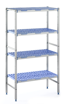RAYONNAGE CLAYETTES POLY LIGNE 4N L1092XP560XH175