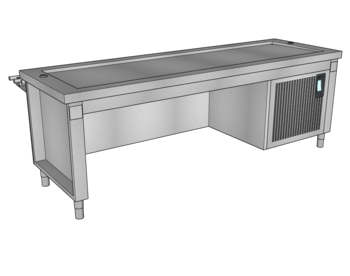 MEUBLE HOD EMB TULIPEE L.2590 DESSOUS LIBRE O3